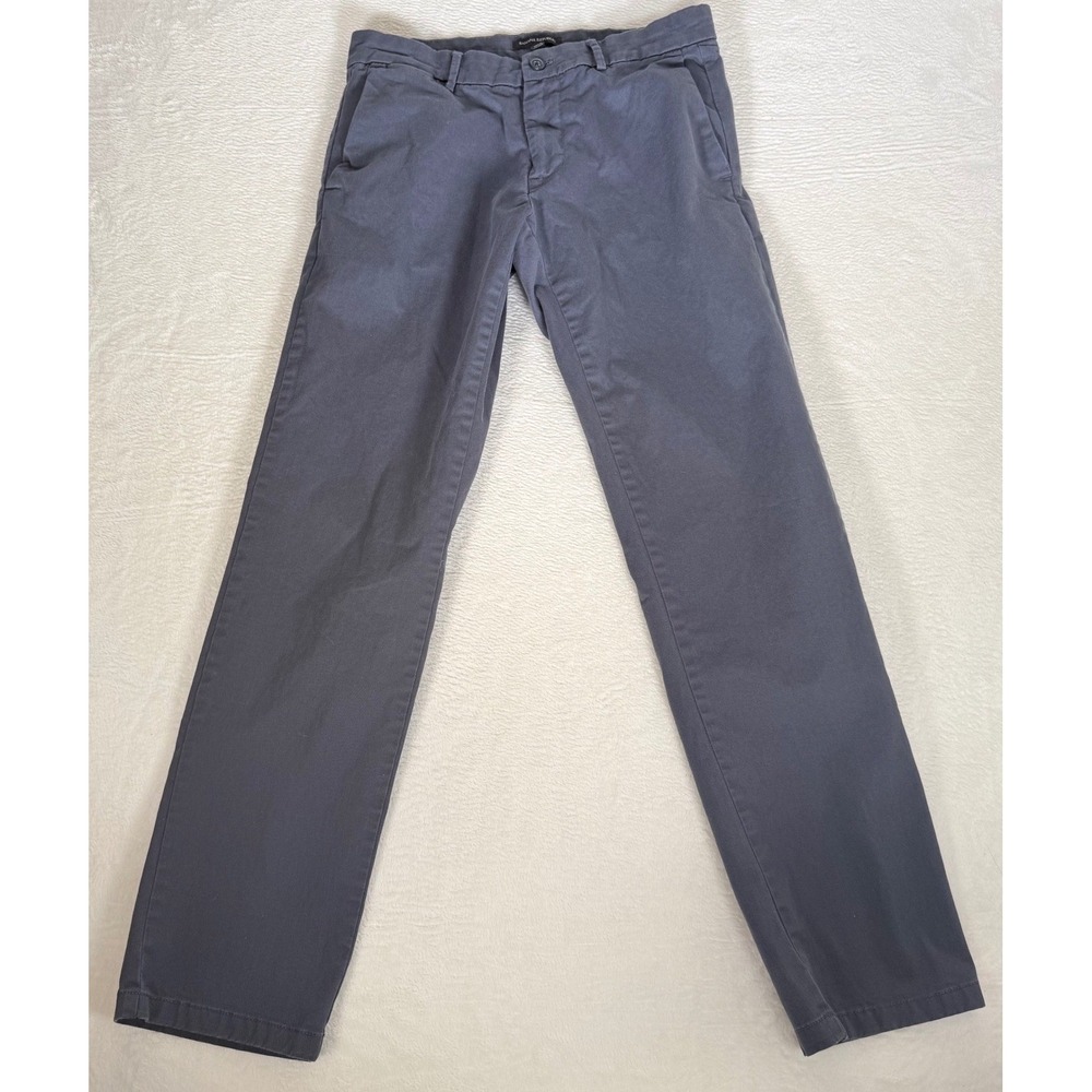 Banana Republic Fulton Skinny Chino Pants 32x34 Grey Mens